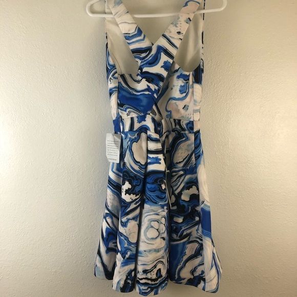 Adelyn Rae Fit and Flare Cris Cross Back Dress M - Picture 6 of 6